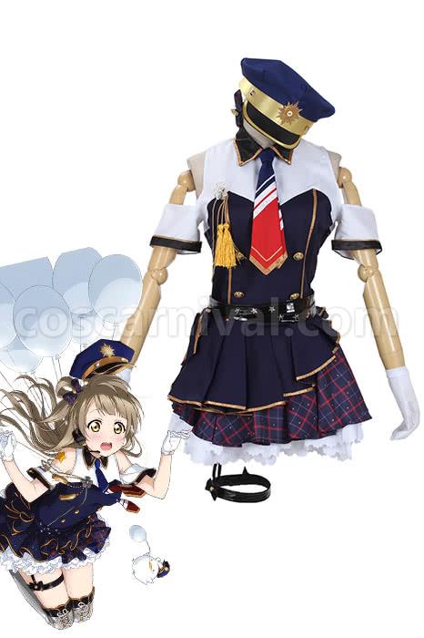 Love Live! Kotori Minami Blue Policewoman Cosplay Costume coscarnival