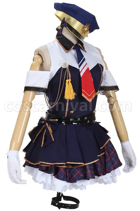 Love Live! Kotori Minami Blue Policewoman Cosplay Costume coscarnival