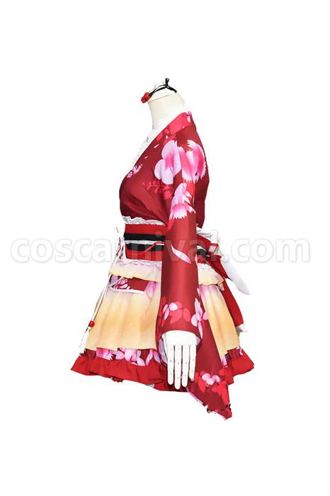 러브 라이브 Kousaka Honoka 기모노 코스프레 의상 coscarnival