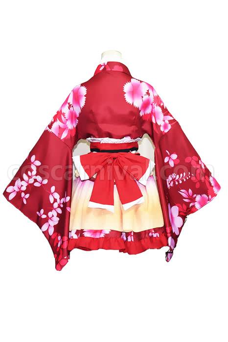러브 라이브 Kousaka Honoka 기모노 코스프레 의상 coscarnival