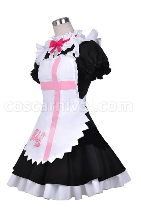 러브라이브! Kousaka Honoka 메이드 코스프레 의상 coscarnival