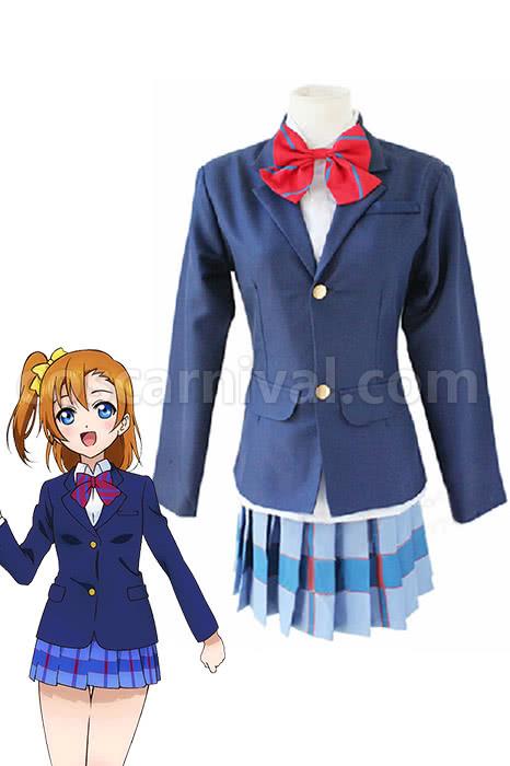 Love Live Kousaka Honoka Three Color Bow-kont Cosplay Costume coscarnival