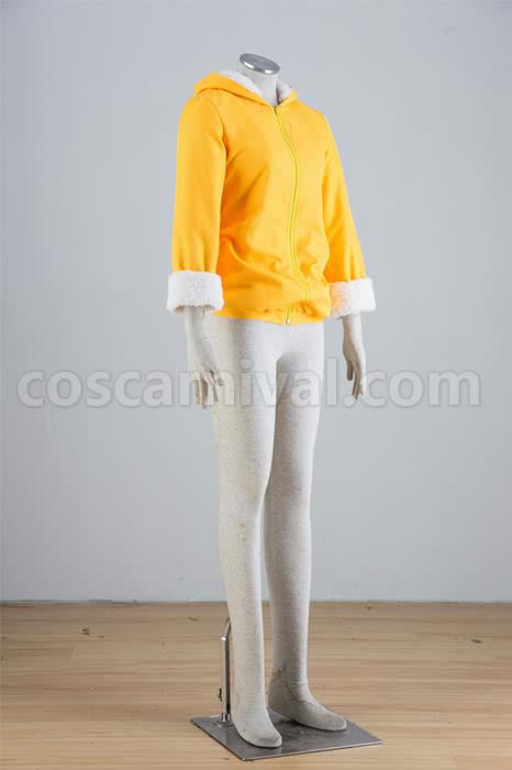 Love Live! Kousaka Honoka Yellow Coat Cosplay Costume, side view