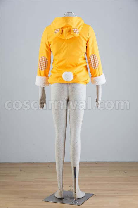 Love Live! Kousaka Honoka Yellow Coat Cosplay Costume, back view