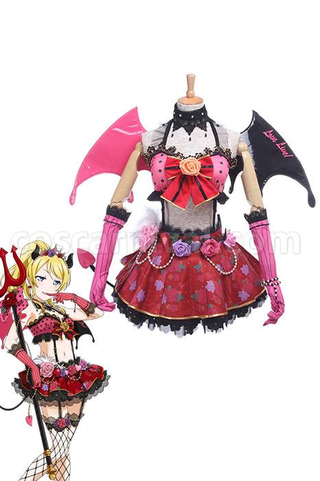 Love Live! Little Devil Eli Ayase Cosplay Costume coscarnival