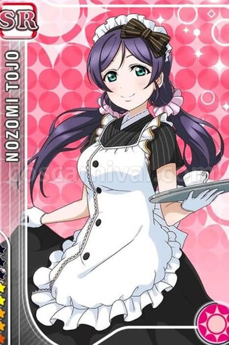 ラブライブ!メイド制服黒と白のドレスコスプレ衣装 coscarnival