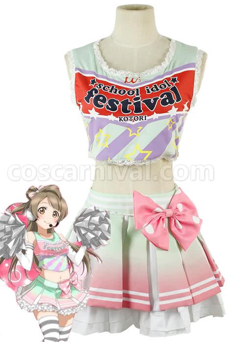 Love Live Minami Kotori Cheerleading Uniforms Cosplay Costume coscarnival