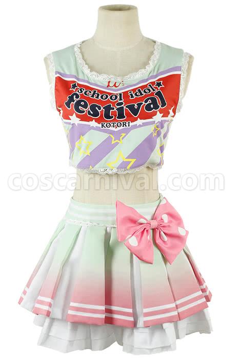 러브 라이브 미나미 코토리 치어 리더 유니폼 코스프레 의상 coscarnival