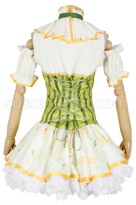 Love Live! Minami Kotori Green Cosplay Costume, back view