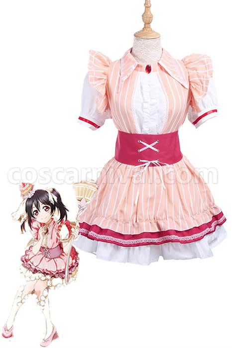 Love Live! Nico Yazawa Cake Dress Cosplay Costume coscarnival