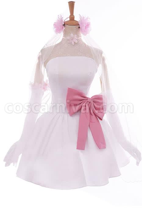 Love Live! Nico Yazawa White Little Formal Dress Bridesmaid Dresses Cosplay Costume coscarnival