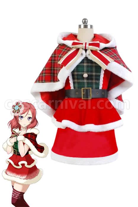 Love Live Nishikino Maki Christmas Dresses Cosplay Costume coscarnival