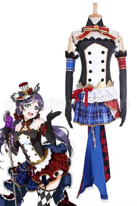 Love Live! Nozomi Tojo Black Lace Cosplay Costume coscarnival