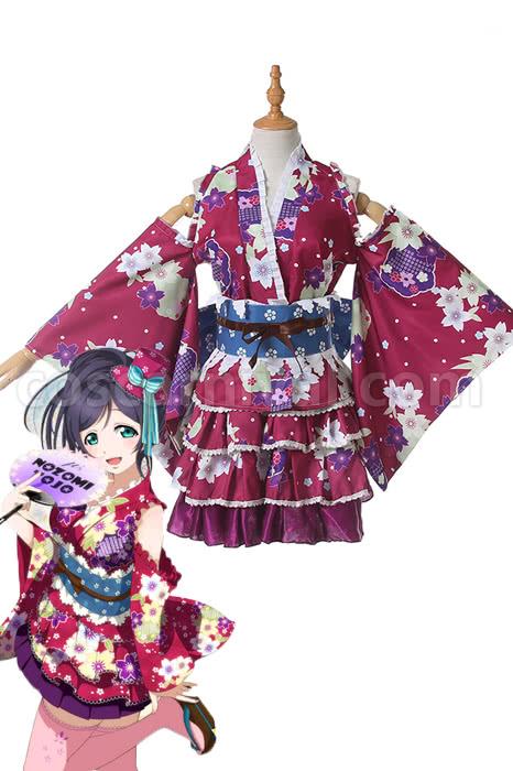 Love Live Nozomi Tojo Kimono Cosplay Costume coscarnival