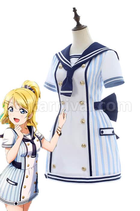 Love Live Pirate Set Eli Ayase Dress Cosplay Costume coscarnival