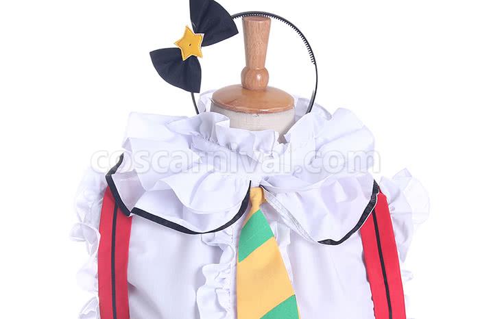 Rin Hoshizora cosplay costume from Love Live!, bow detail