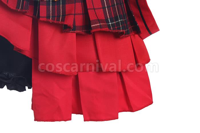 Rin Hoshizora cosplay costume from Love Live!, fabric detail