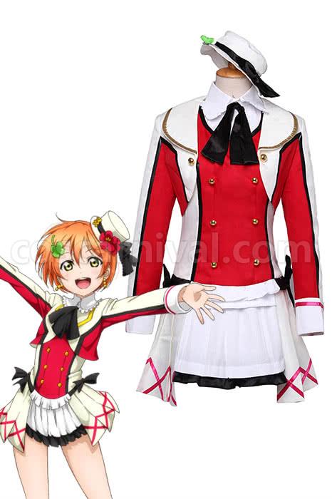Love Live! Rin Hoshizora Red Cosplay Costume coscarnival