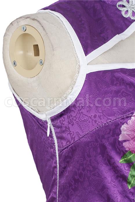 Love Live! Tojo Nozomi Purple Qipao Cosplay Costume, detail 4