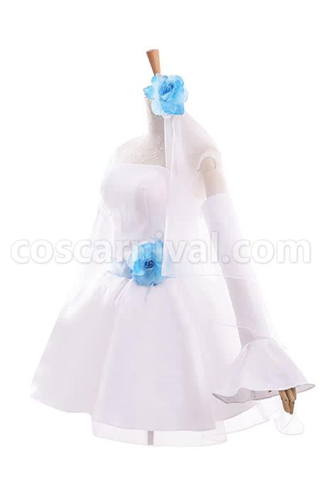 Love Live! Umi Sonoda White Little Formal Dress Bridesmaid Dresses Cosplay Costume coscarnival