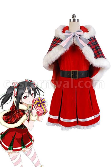 Love Live Yazawa Nico Christmas Dresses Cosplay Costume coscarnival