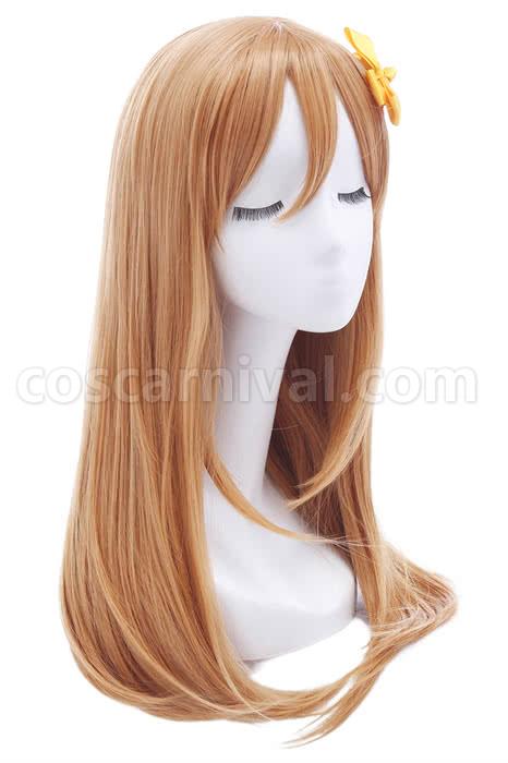 Love Live!Sunshine!! Kunikida Hanamaru Medium Long Blond Cosplay Wig, back view