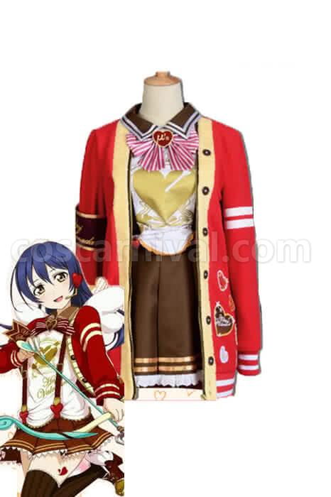 LoveLive Valentine Day Sonoda Umi Short Dress Suit Cosplay Costume coscarnival