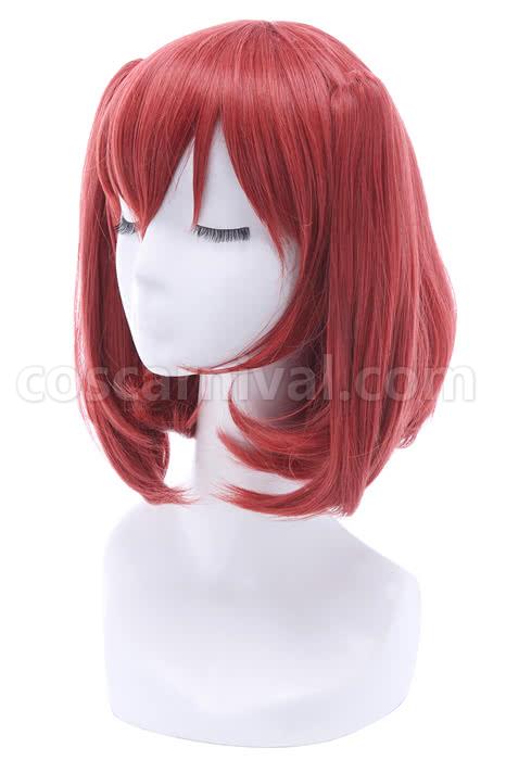 lovelivesunshine kurosawa ruby wigs medium red hair cosplay costume