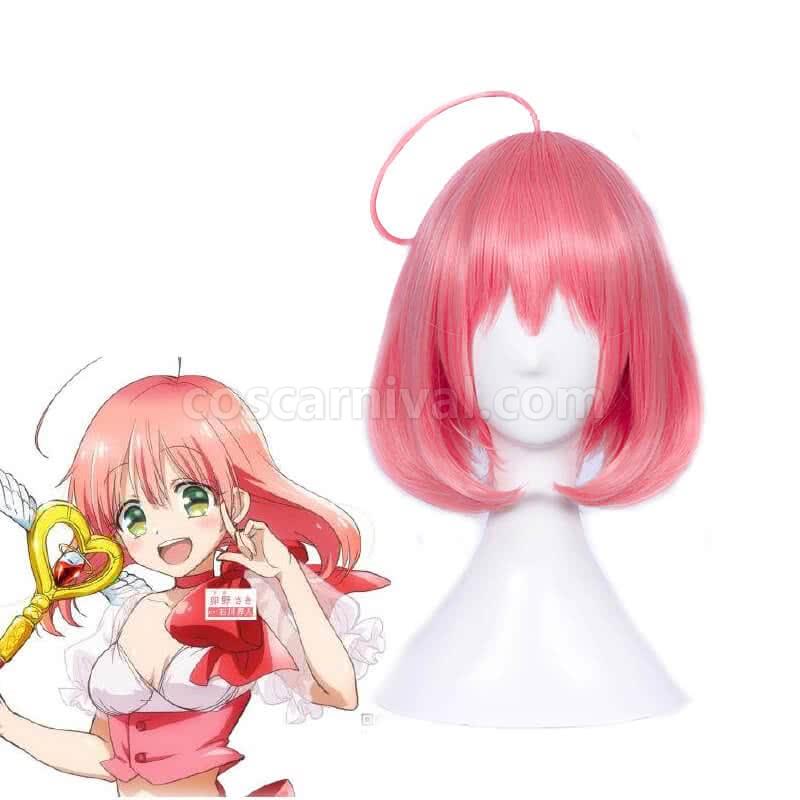 magical girl ore saki uno pink long woman synthetic wig anime cosplay
