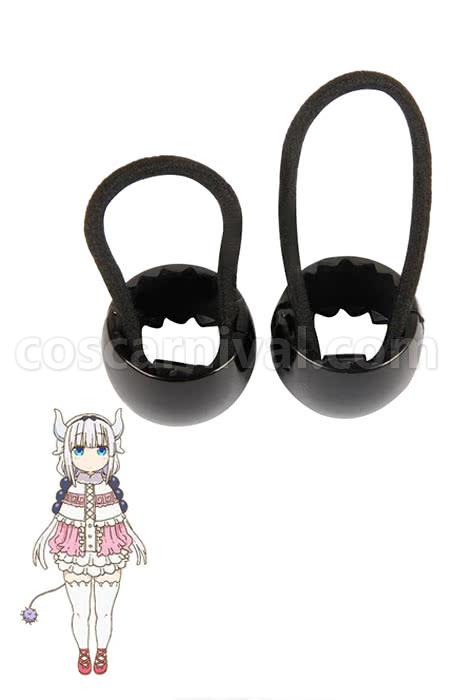 Miss Kobayashi Dragon Maid Kanna Kobayashi Black Head Ropes Cosplay Costume coscarnival