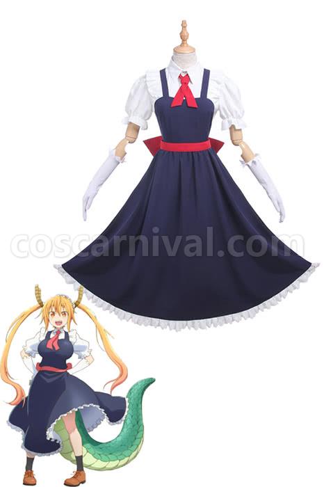 Miss Kobayashi Dragon Maid Tohru Cosplay Costume coscarnival