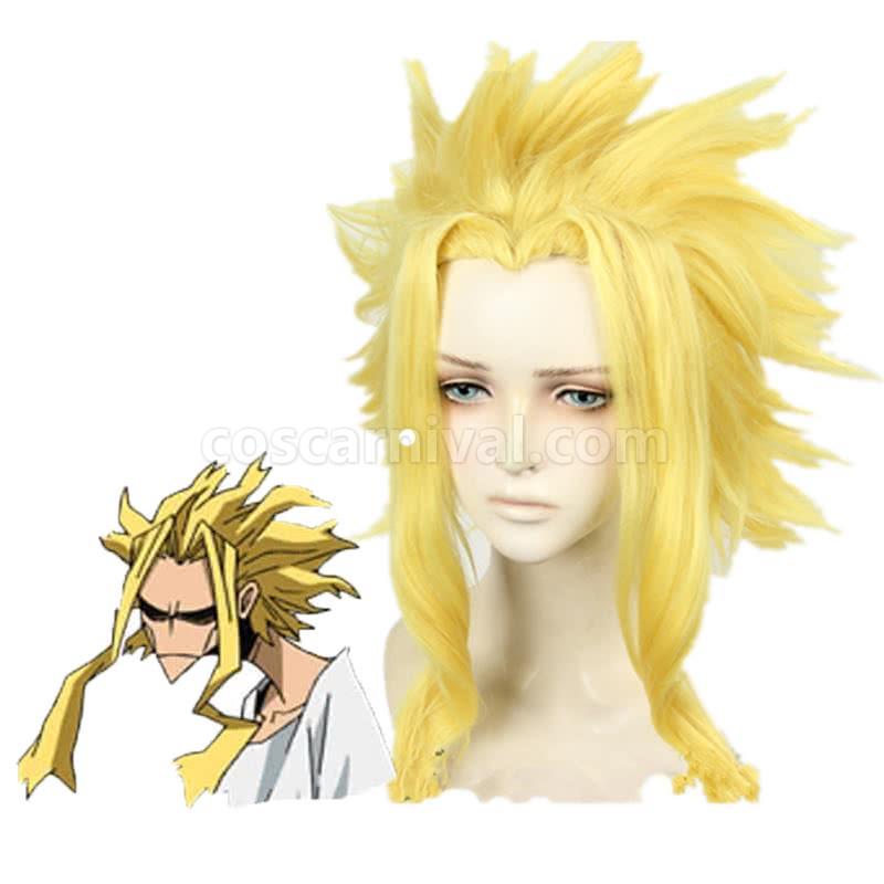 My Hero Academia All Might Man Gold Cosplay Costume coscarnival