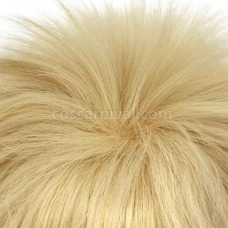 my hero academia katsuki bakugo wigs blonde short synthetic hair wigs cosplay costume