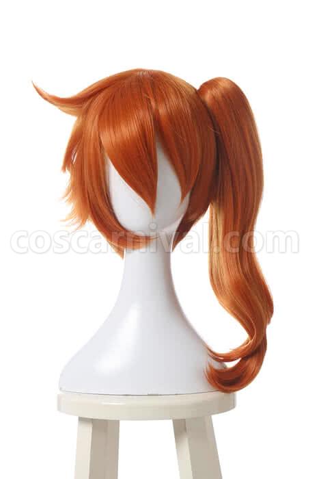 my hero academia kendo itsuka long orange wigs costumes