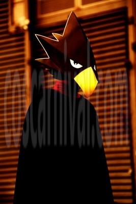 My Hero Academia Tokoyami Fumikage 헤드 소품 및 코스프레 의상 coscarnival