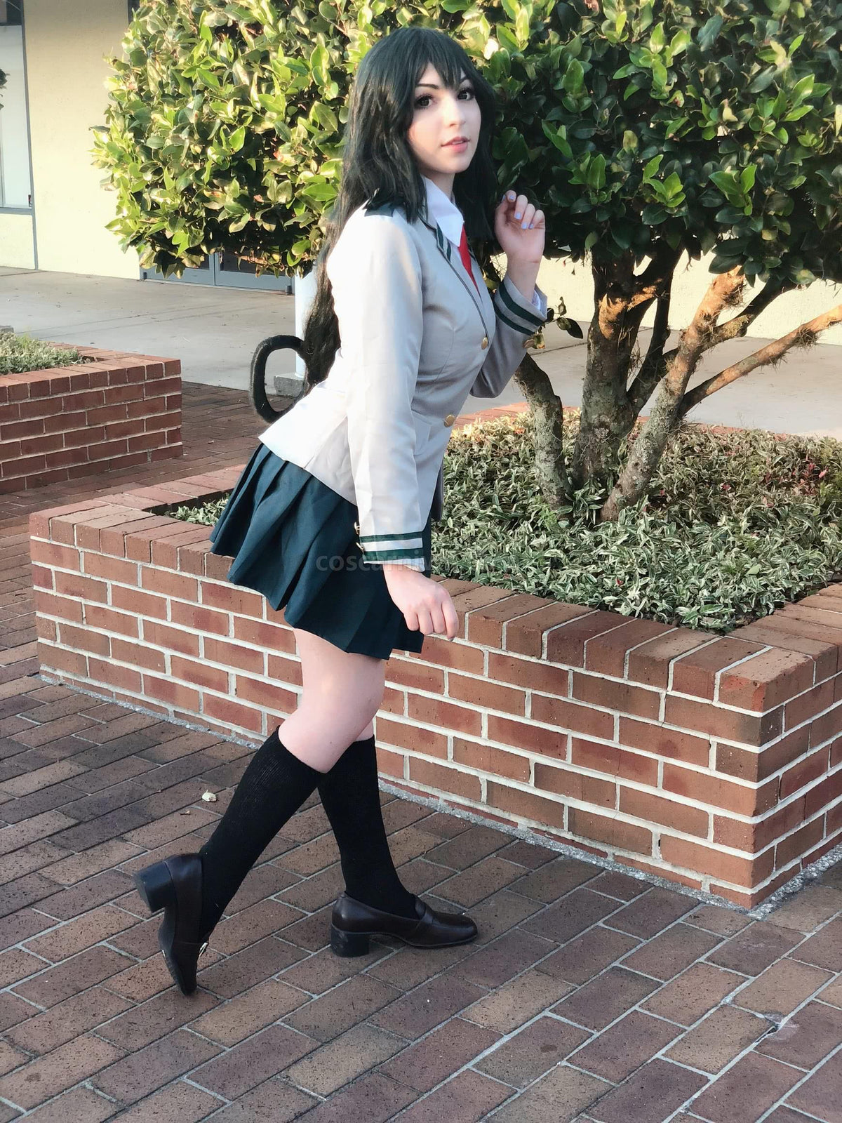 My Hero Academia Tsuyu Asui Students Uniforms Cosplay Costume