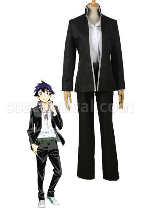 Nisekoi Ichijyo Raku Black Suit Cosplay Costume coscarnival