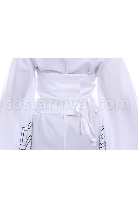 Nurarihyon no Mago White Printed Kimonos Cosplay Costume coscarnival