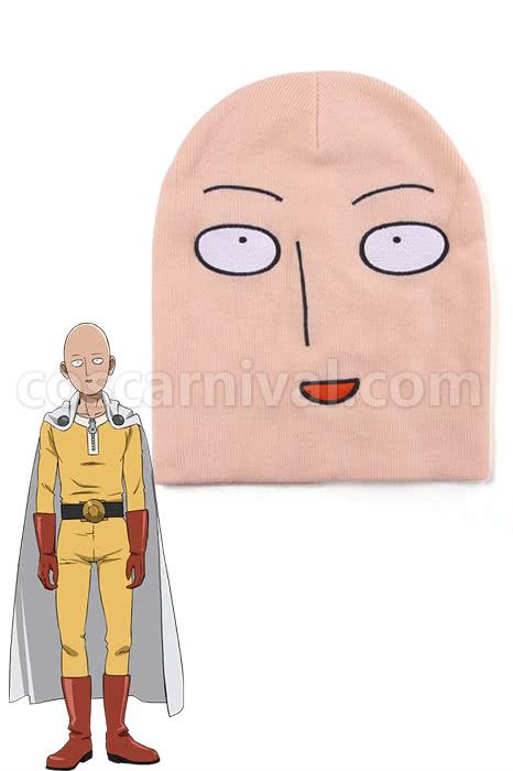 One Punch Man Saitama With Vacant Look Hat Cosplay Costume coscarnival