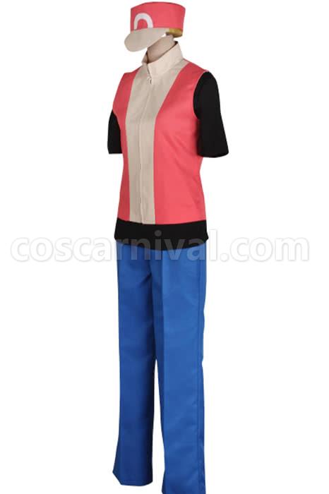 포켓 몬스터 Ash Ketchum 2 세대 코스프레 의상 coscarnival