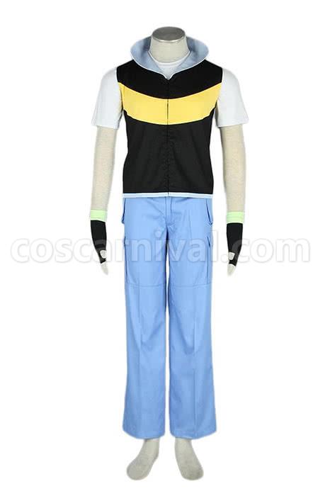 Pocket Monster Pok¨¦mon Ash Ketchum Cosplay Costume coscarnival