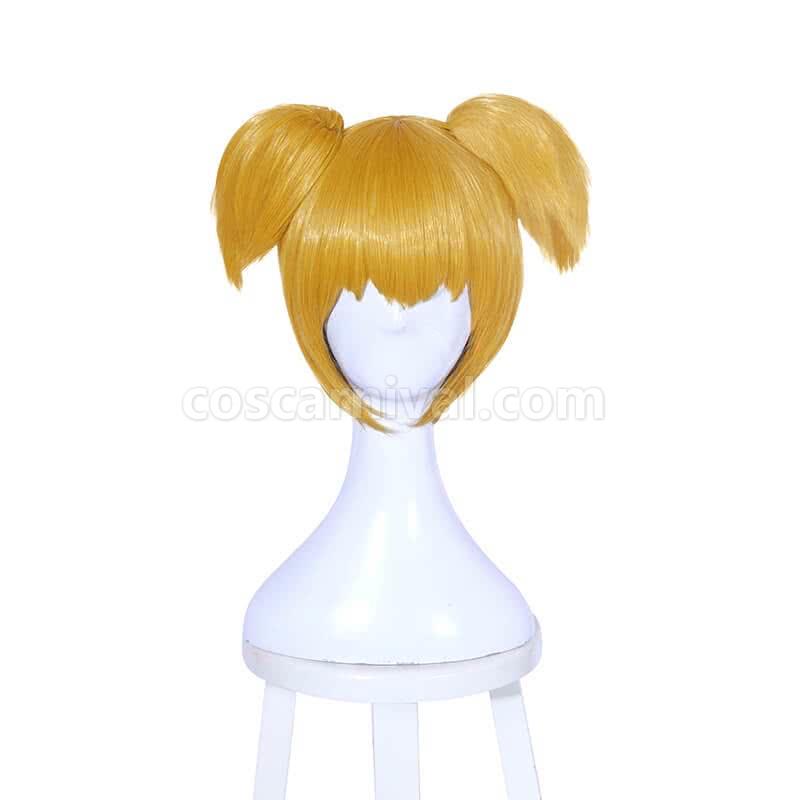 pop team epic popuko wigs yellow short anime costumes