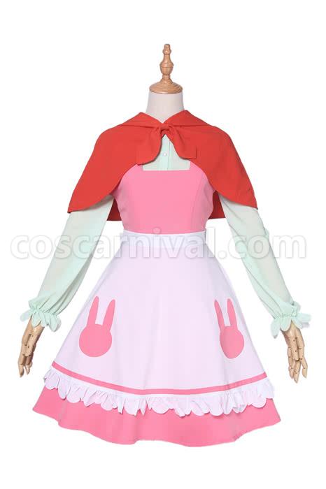 Pre-sale Miss Kobayashi Dragon Maid Kanna Kobayashi Little Red Riding Cosplay Costume coscarnival