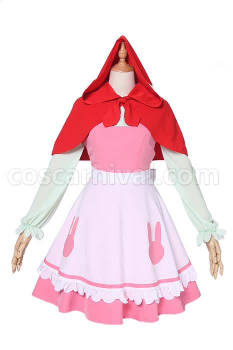 Pre-sale Miss Kobayashi Dragon Maid Kanna Kobayashi Little Red Riding Cosplay Costume coscarnival