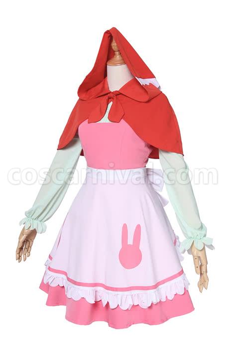 Pre-sale Miss Kobayashi Dragon Maid Kanna Kobayashi Little Red Riding Cosplay Costume coscarnival