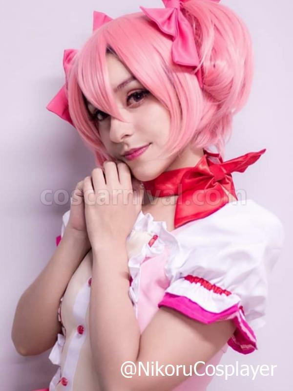 魔法少女まどか☆マギカ鹿目まどかピンクドレスコスプレ衣装coscarnival