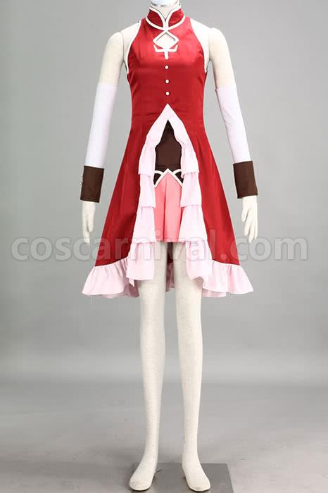 Puella Magi Sakura Kyouko Dress Beautiful Cosplay Costume coscarnival