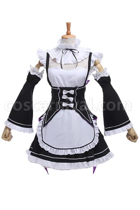 Re:ZERO -Starting Life in Another World Rem Ram Maid Uniforms Dresses Cosplay Costume coscarnival