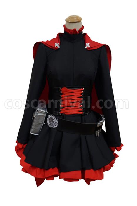 Ruby Rose Red and Black Cosplay Costume coscarnival