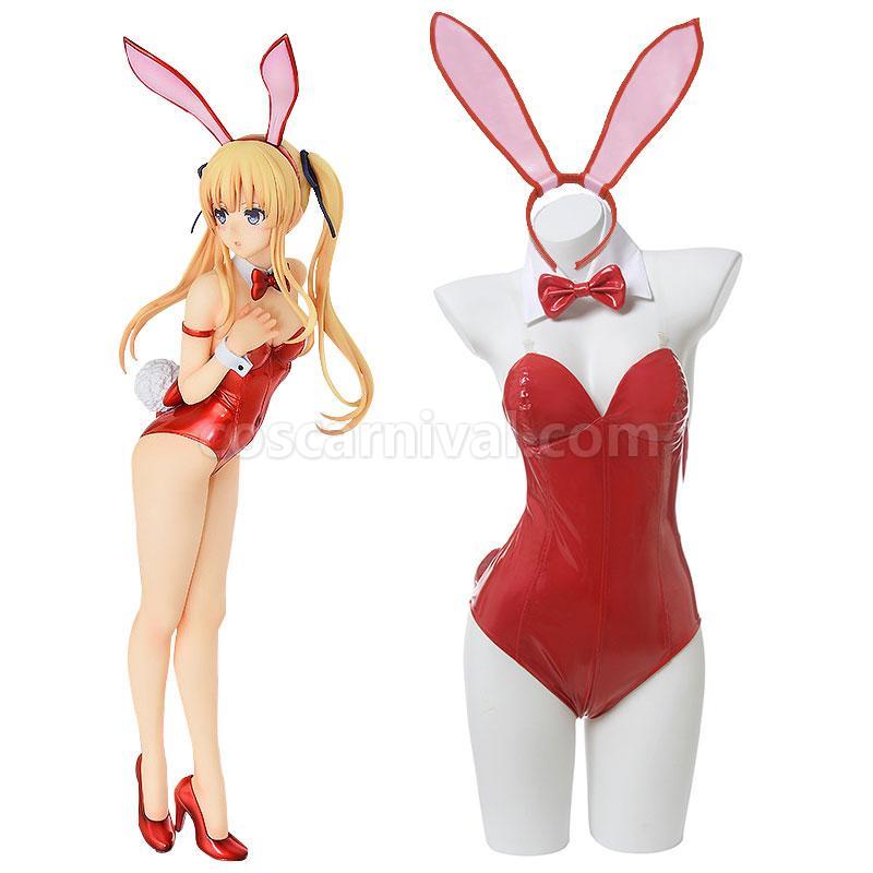 Saenai Heroine no Sodatekata Eriri Spencer Sawamura Red Bunny Girl Cosplay Costume coscarnival